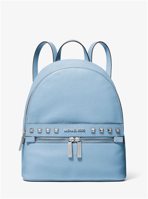 michael kors kenly medium studded pebbled leather backpack|Bags .